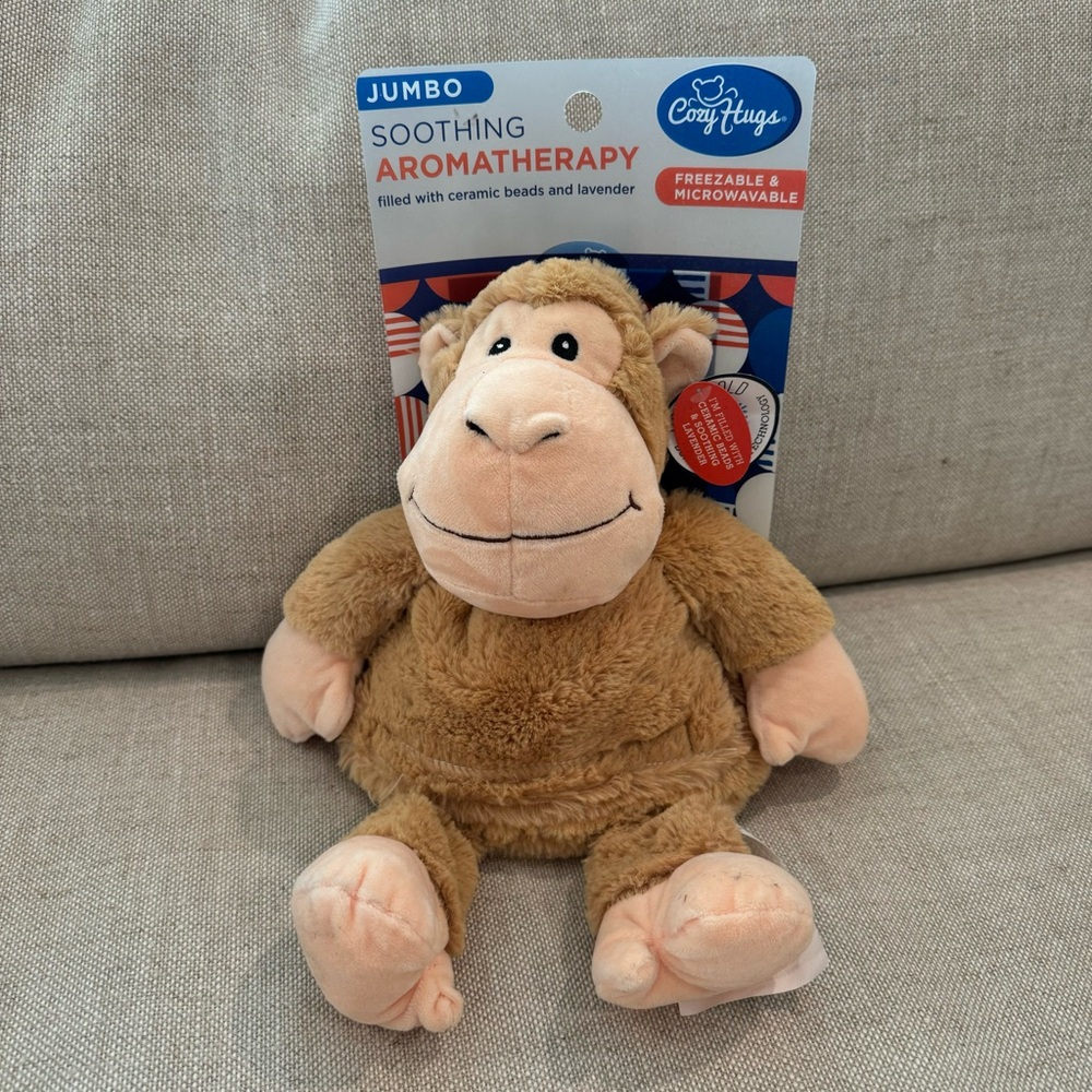 NWT CozyHugs Aromatherapy Plush Animal. Lavender Monkey